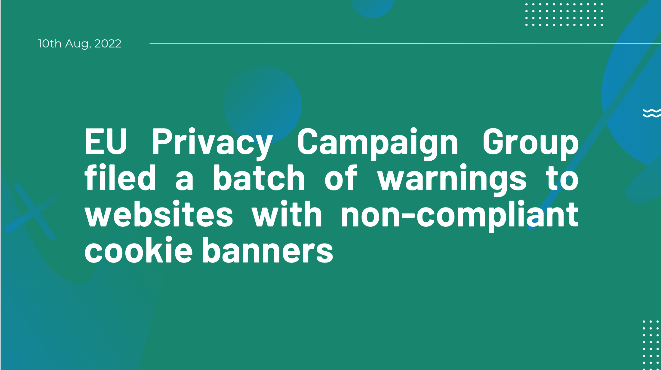 Conformité aux cookies GDPR de l'UE