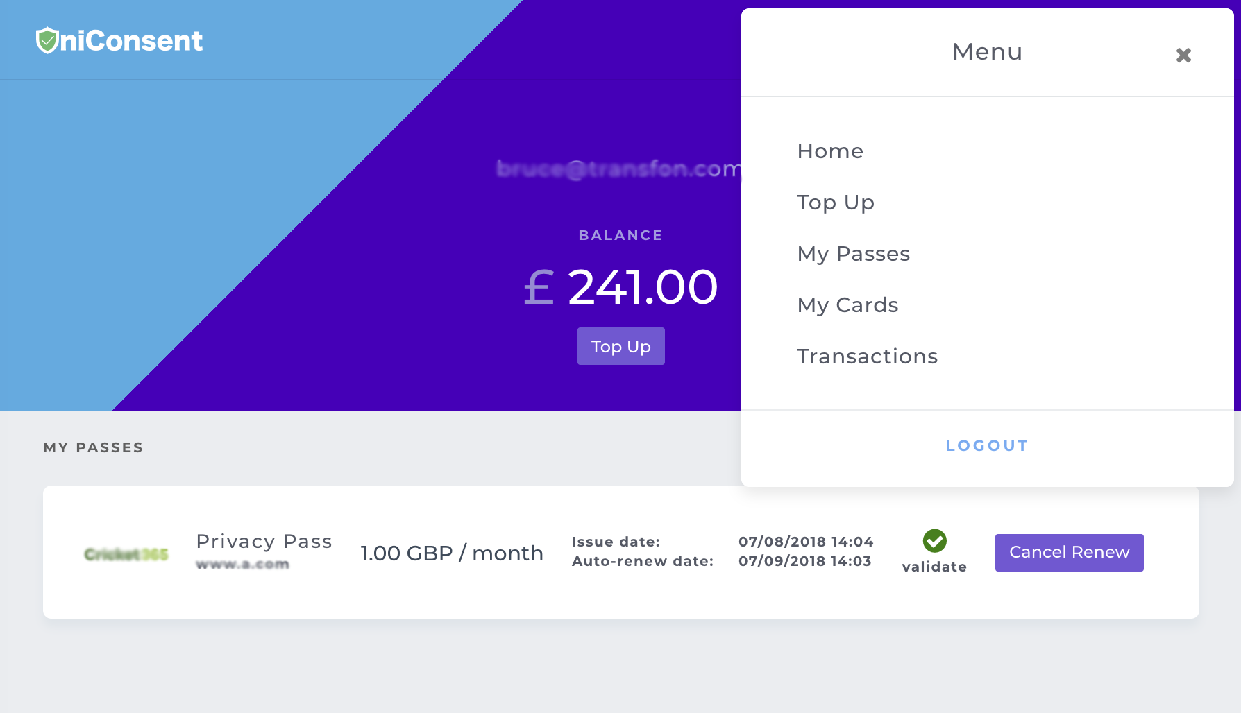UniConsent Wallet Image