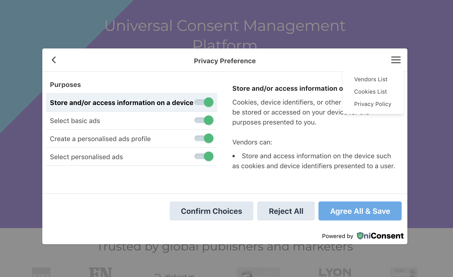 iab tcf v2 gestionnaire de consentement cmp 1